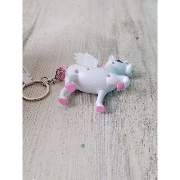 Unicorn Pony Pegasus keychain toy figure white pink - Picture 4 of 4